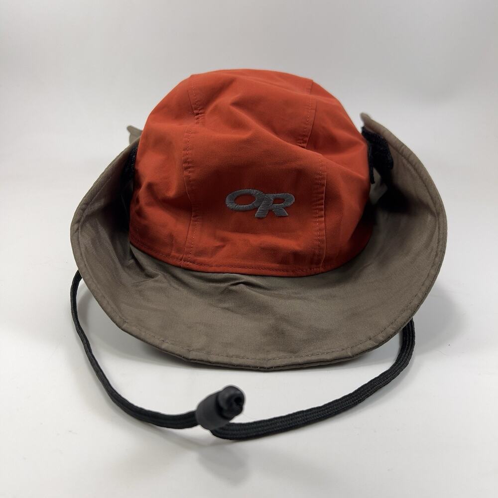 Outdoor Research OR Seattle Sombrero Hat Size Small Orange Khaki Bucket Boonie